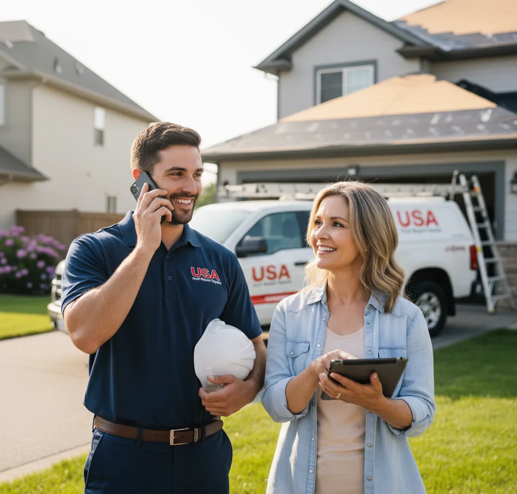 USA Roof Repair Experts customer support in McKinney